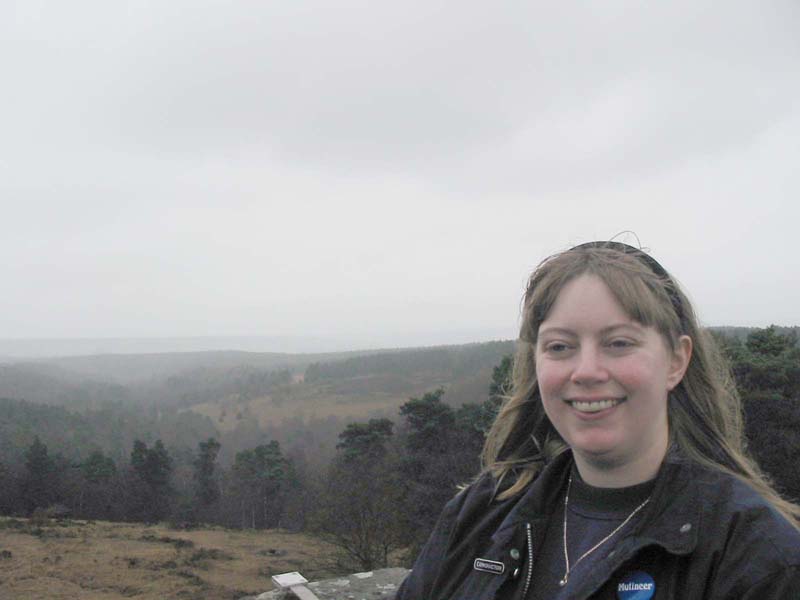 Lucy on Leith Hill tower