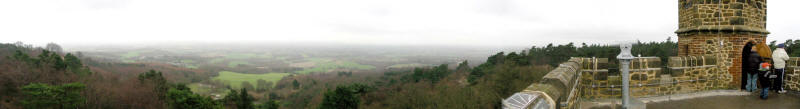 Panoramic view from Leith Hill