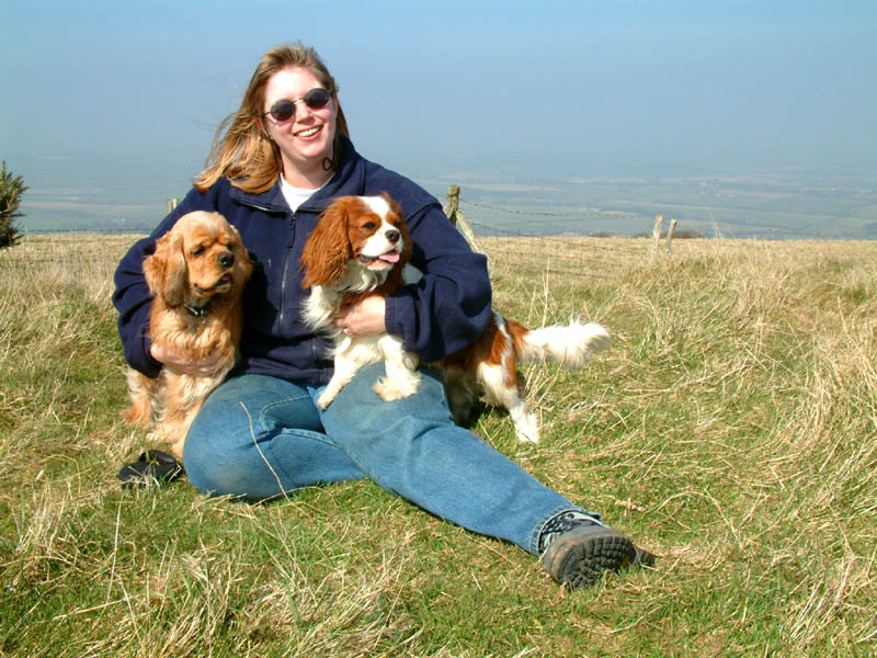 Lucy George and Henry on Wilminton Hill