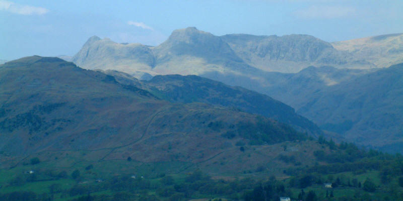 Langdale Pikes from Black Fell