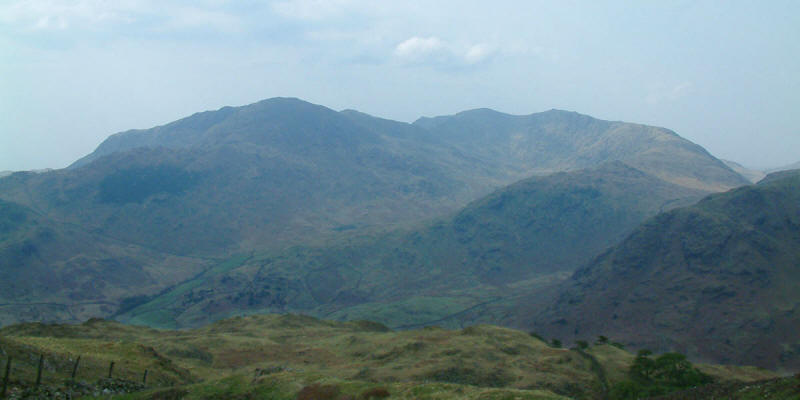 Wetherlam, Swirl How and The Carrs from Lingmoor Fell