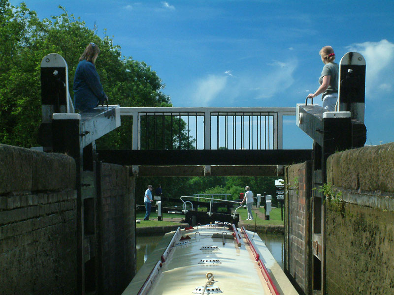 Lock gates, Grand Union Canal, Watford