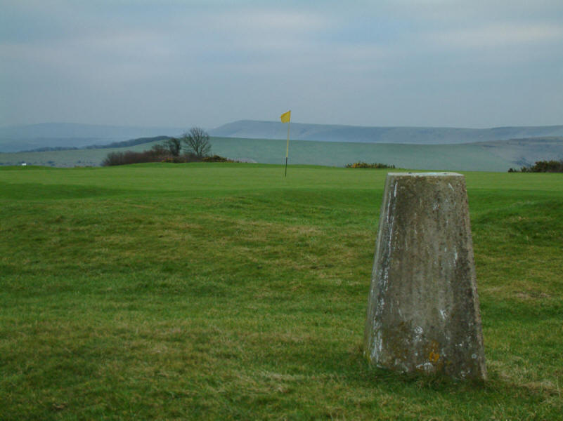 golf course on Cliffe Hill near Lewes