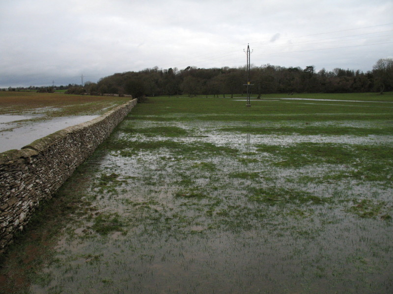 Flooded fields near Thames Head
