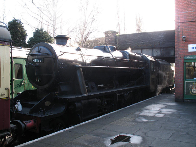 Locomotive 48188 at Loughborough Central on the Great Central Railway