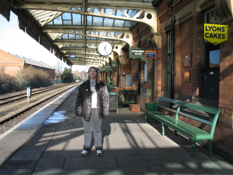 Lucy on Platform 2 at Loughborough Central on the Great Central Railway