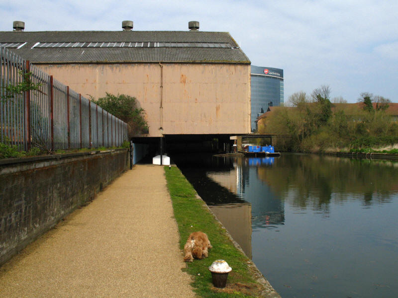 Covered loading area, Grand Union Canal