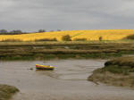 A boat in Crane's Creek by the River Orwell