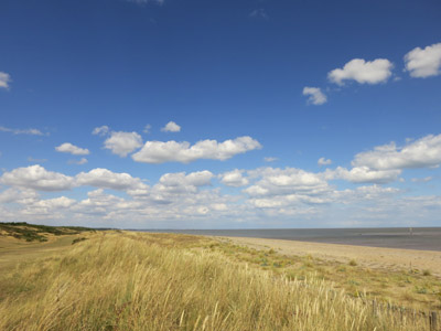 The beach at Sizewell on the Suffolk Coast Path