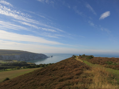 Alum Bay and The Needles from Headon Hill