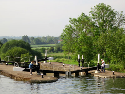 A lock at Knowle on the Grand Union Canal